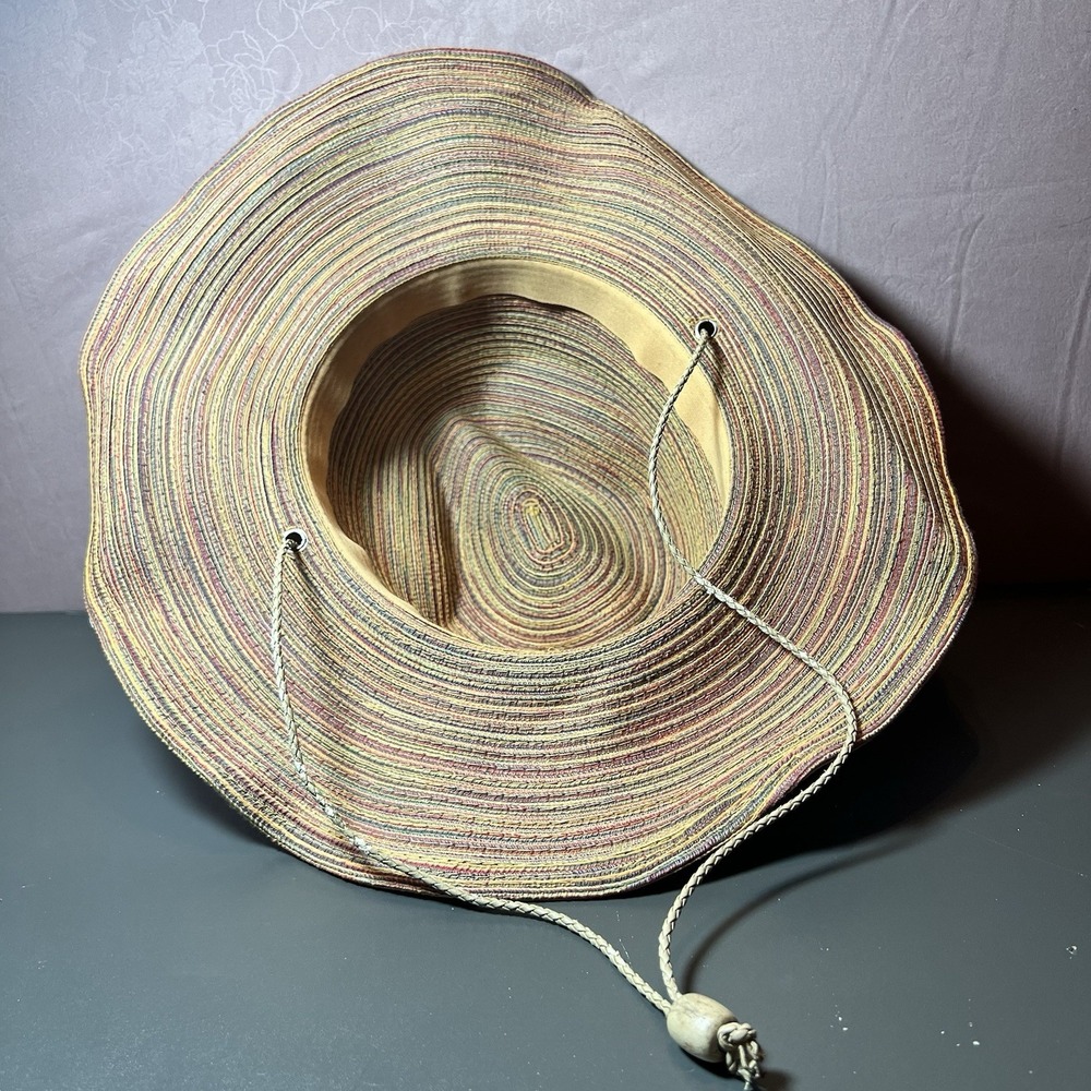 Vintage San Diego Hat Co Unisex Wide Brim Gardening Sun Hat Multicolor‎ 7.5" - Picture 5 of 14